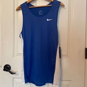 NWT Nike Men’s Dri-FIT Tank Top – Blue/White – Size Large